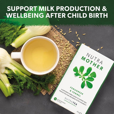 Nutra Tea NUTRAMOTHER - Lactation Support Tea | Breastfeeding Tea - Lactation Tea For Increased Breast Milk - Includes Fenugreek Fennel and Raspberry Leaf - 20 Enveloped Tea Bags - by - Herbal Tea
