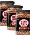 BEER NUTS Original Peanuts, Resealable Jar, Sweet and Salty, Gluten-Free, Kosher, Low Sodium Peanut Snacks (19oz)