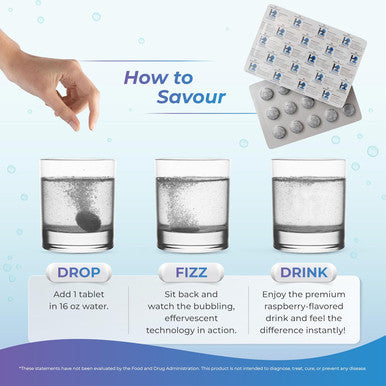 WELLNESS EXTRACT H2 Molecular Hydrogen Water Tablets With Effervescent Technology For Healthy Hydration Optimal Energy And Metabolism Support 8 Ppm. (60, Raspberry)