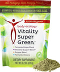 Body Ecology Vitality SuperGreen | Vital Greens Supporting Digestion | Superfood and Mineral Rich | Reusable Container with 279 Grams of Powder