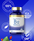 Carlyle Vitamin B12 Absorbable 1000Mcg | 400 Softgels | Non-Gmo And Gluten Free Supplement