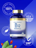 Carlyle Vitamin B12 Absorbable 1000Mcg | 400 Softgels | Non-Gmo And Gluten Free Supplement