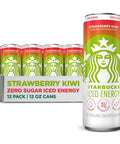Starbucks Iced Energy Drink, 3 Flavor Variety Pack (Tropical Peach, Watermelon Splash, Blueberry Lemonade), Zero Sugar Energy Drink, Plant Based Caffeine, Hydration, Mental Clarity, 12x12 Fl Oz Cans