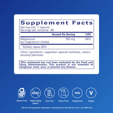 Pure Encapsulations Magnesium citrate 150 mg 90 caps