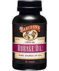Barlean's Organic Oils Borage Oil 1000 Mg 60 Count Bottle