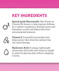 Bliss Glow Hydrate Day Serum Replenishing Hydrating Face Serum with Niacinamide Hyaluronic Acid Vitamin E Clean CrueltyFree Paraben Free Vegan 1 oz
