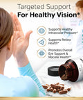 Sunergetic Premium Eye Pressure Support Supplement - Eye Pressure Supplement with Saffron Lutein Zeaxanthin Bilberry & Pine Bark - Supports Ocular Health & Overall Vision - 30 Count