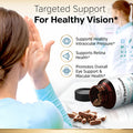 Sunergetic Premium Eye Pressure Support Supplement - Eye Pressure Supplement with Saffron Lutein Zeaxanthin Bilberry & Pine Bark - Supports Ocular Health & Overall Vision - 30 Count