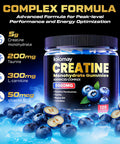 Loiomay Creatine Gummies For Men & Women 5-In-1 Complex With Taurine L-Carnitine Vitamin B12 & B6 Support Muscle Recovery 5G Creatine Monohydrate Gummies Post & Pre Workout Supplements 120 Count