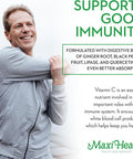 Maxi Health Liposomal Vitamin C - Liposomal VIT C - 500mg Capsules with Digestive Blend - Highly Absorbable High Dose VitaminC - Non GMO Kosher Vegetarian Doctor-Formulated Immune Support Supplement (90 Count)