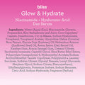 Bliss Glow Hydrate Day Serum Replenishing Hydrating Face Serum with Niacinamide Hyaluronic Acid Vitamin E Clean CrueltyFree Paraben Free Vegan 1 oz