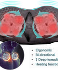 Mo Cuishle Shiatsu Neck And Shoulder Massager With Heat Deep Kneading Massage For Relaxation Ideal For Christmas, Mother'S Day, Father'S Day, And Valentine'S Day Gifts For Men, Women, Mom And Dad
