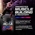 Built Nature Bcaa Powder - Post Workout Muscle Recovery & Hydration Supplement With Essential Amino Acids - Keto-Friendly, Sugar-Free - Watermelon Flavor - 4G Bcaas Plus 1G Glutamine Per Serving, 50 Servings