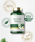 Carlyle Rutin Supplement 500Mg | 200 Caplets | Vegetarian, Non-Gmo, Gluten Free