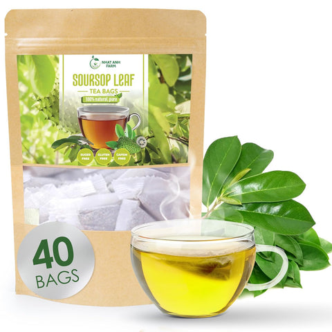 NHAT ANH FARM - Premium Stevia Tea Bags, 100 Stevia Tea Bags, 100% Natural Dried Leaves, Naturally Sweet Herbal Tea, Sugar-Free, Caffeine-Free, No Additives.