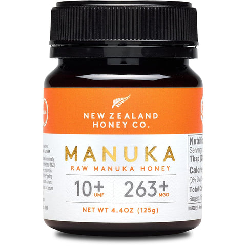 New Zealand Honey Co. Raw Manuka Honey UMF 10+ | MGO 263+, 8.8oz / 250g | Organic Medical Grade Manuka Honey for Daily Wellness, Skin Care & Dogs