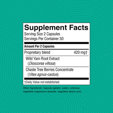 Nature'S Sunshine Products Wild Yam & Chaste Tree, 100 Caps, Kosher | Supports Healthy Hormone Levels And Supports The Mature Fem