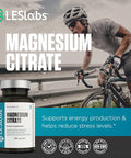 LES Labs Magnesium Citrate NonGMO Supplement 750mg 120 Capsules