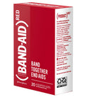 Band-Aid Brand Adhesive Bandages Featuring (Red), Wound Care Protection Of Minor Cuts & Scrapes For All Ages, Help Support The Fight To End Aids, Assorted Sizes, 20 Ct