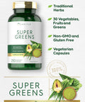 Carlyle Super Greens Capsules | 250 Count | Non-Gmo & Gluten Free Supplement