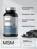 MSM Supplement | 3000mg | 300 Coated Caplets | Methylsulfonylmethane with Calcium | Vegetarian, Non-GMO, Gluten Free | by Horbaach