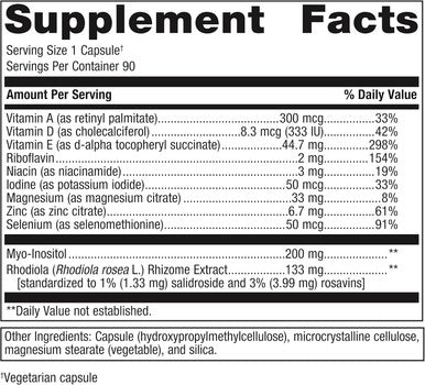 Metagenics Thyrosol Supplement - Supports Thyroid Health - Supports Fatigue Relief - with Iodine Magnesium & More - Non-GMO & Gluten- - 90 Count