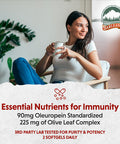 Barlean's Olive Leaf Complex 60 Count (90Mg)