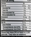 Nature'S Way Ultra Pure Omega3 Fish Oil 1250 Mg Epa/Dha Mint Flavored 60 Softgels