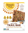 Simple Mills Nut and Seed Trail Bars, 15 Count, Dark Chocolate Sea Salt Snack Bars with Pumpkin Seeds, Almonds, Pecans, and Buckwheat, Good Source of Fiber and Excellent Source of Magnesium, 1.59 oz