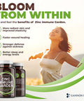 Chelated Zinc 50Mg Immune Garden Vitamin C 800Mg Zinc Supplements Echinacea 600Mg Per Tablet - Immunity + Skin + Reproductive Health Minerals - Zinc Chelate Immune Booster For Kids & Adults