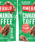 Emerald Nuts Cinnamon Toffee Pecans (1-Pack) | 5oz Resealable Bag | Kosher Dairy Certified, Non-GMO, Contains No Artificial Preservatives, Flavors or Synthetic Colors