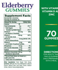 Nature s Bounty Elderberry Gummies Dietary 70 Gummies (Pack Of 3)