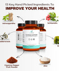 Thyroid Support Supplement With Iodine, Kelp, Ashwagandha, Selenium & Zinc - Supports Energy, Metabolism & Thyroid Health - L-Tyrosine, Schisandra & Bladderwrack - 60 Capsules