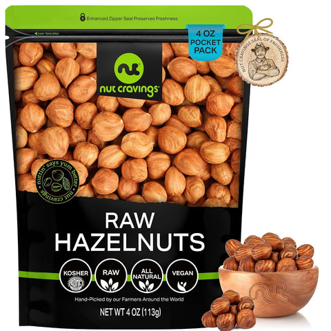 NUT CRAVINGS - Roasted & Salted Macadamia Nuts - No Shell, (16oz - 1 LB) Packed Fresh in Resealable Bag - Healthy Protein Food Snack, Food Assortments Hazelnut