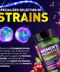 Built Nature Probiotics For Women - 60 Billion Cfus, 16 Strains, With Cranberry, D-Mannose & Prebiotics - Supports Digestive, Immune, & Vaginal Health - Non-Gmo, Dairy & Gluten-Free - 60 Veggie Capsules