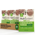 Nutrisystem Chocolate Fudge Turbo Protein and Probiotic Shake Mix, Meal Replacement Shake,15g of Protein, 21 Vitamins and Minerals, 25 Servings