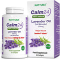 Nattura Calm Aid Lavender Oil Pills - 500mg - 60 Softgels - 100% Natural Helps Reduce Stress Calming for Body & Mind Non-GMO Certified Kosher