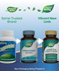 Nature'S Way Completegest Complete Digestive Blend Vegan Enzymes Supports Digestion Of Fat Carbohydrates Proteins & Fiber 180 Capsules (Packaging May Vary)