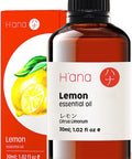 Hana Lemon Essential Oil - Uplifts Moods and Cleanses Oily Skin - For A Skin And Mood Booster - 100 Pure Therapeutic Grade For Aromatherapy and Topical Use - 30ml