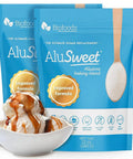Alusweet 2-Pack Kit Includes (1) Allulose Zero Calorie Sweetener & (1) Allulose Monk Fruit & Erythritol Sweetener - 24 oz - 1:1 Sugar Substitute, Keto-Friendly, Organic, Plant-Based Substitute