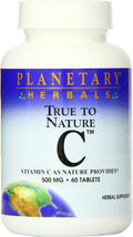 Planetary Herbals True to Nature C Tablets, 500 mg, 60 Count