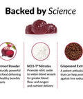 Total Beets Gummies Beet Supplement with Beet Powder,Superfood with s, Great-Tasting Beet Chewables for Heart-Healthy Energy, Antioxidant Support, and More, Force Factor, 60 Gummies