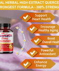 Premium High Purity Quercetin 98% with Bromelain Capsules Equivalent to 3470 mg - Maximum Potency with Green Tea Ashwagan - Supports Overall Health Strength Energy - 90 Days Supply