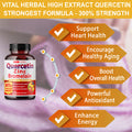 Premium High Purity Quercetin 98% with Bromelain Capsules Equivalent to 3470 mg - Maximum Potency with Green Tea Ashwagan - Supports Overall Health Strength Energy - 90 Days Supply