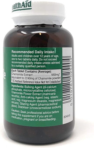 HealthAid Chamomile 2240mg 60 Vegetarian Tablets