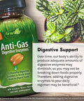 Irwin Naturals Anti-Gas Digestive Enzymes - 45 Liquid Soft-Gels Pack Of 2 - Helps Break Down Food Absorb Nutrients Reduce Bloating & Indigestion - 90 Total Servings