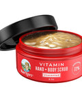 Maryruth Organics Vitamin Hand | Foot & Body Scrub w/MSM by MaryRuth's Exfoliates & Hydrates Dry | Damaged or Normal Skin | Blend of Organic Plant Based Ingredients | For Men & Women | Unscented | 8oz.