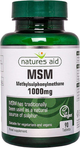Natures aid MSM (Methylsulphonylmethane) 1000mg