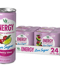 V8 Energy Strawberry Banana Juice Energy Drink, 8 fl oz Can (24 Pack)