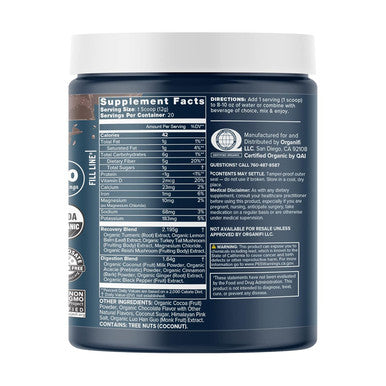 Organifi - Gold Chocolate - Superfood Supplement Powder - 20 Day Supply - Supports Restful Sleep, Immune Health And Recovery - Cocoa, Organic Turmeric And Reishi Mushroom Infused Golden Milk Drink Mix